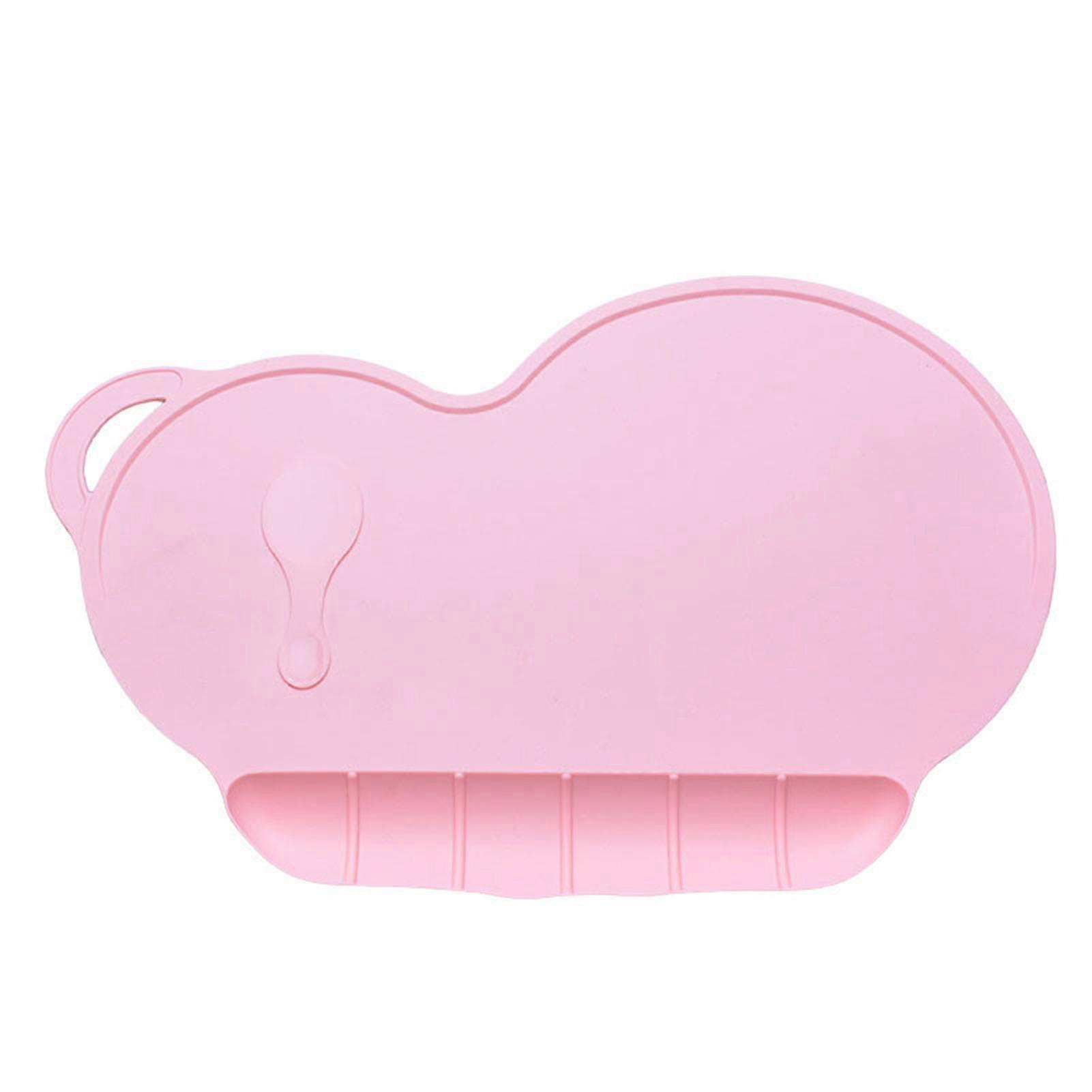 Toddler Silicone Placemat Non-slip Food Catching Baby Tray Soft Microwave Dishwasher Safe for Kids