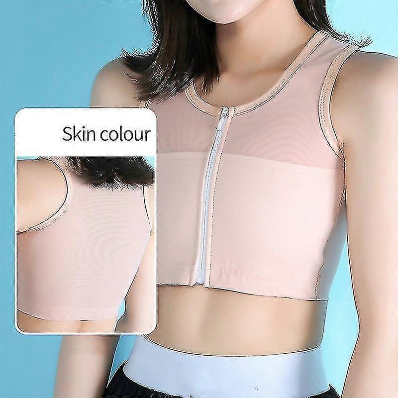 BaronHong Mesh IceSilk Chest Binder - Sous-vêtement Compression Poitrine Pour Trans, Lesbian, Tomboy