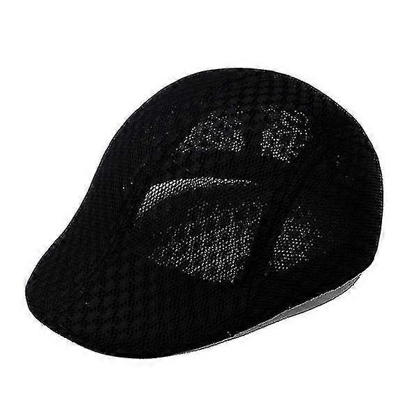 Classic Summer Breathable Mesh Cap Newsboy Hat Cabbie Flat Cap