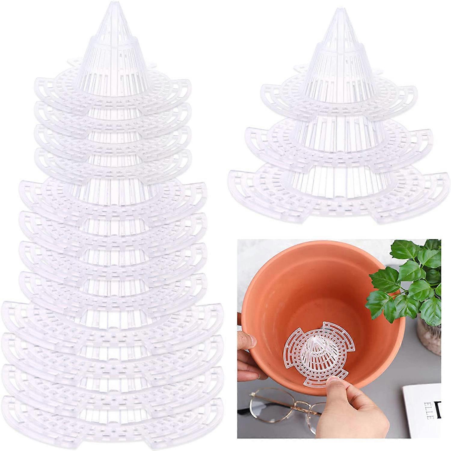 flowerpot bottom strainer Three-dimensional flowerpot anti-leakage earth gasket Breathable and permeable insect repellent gasket cone type cushion net