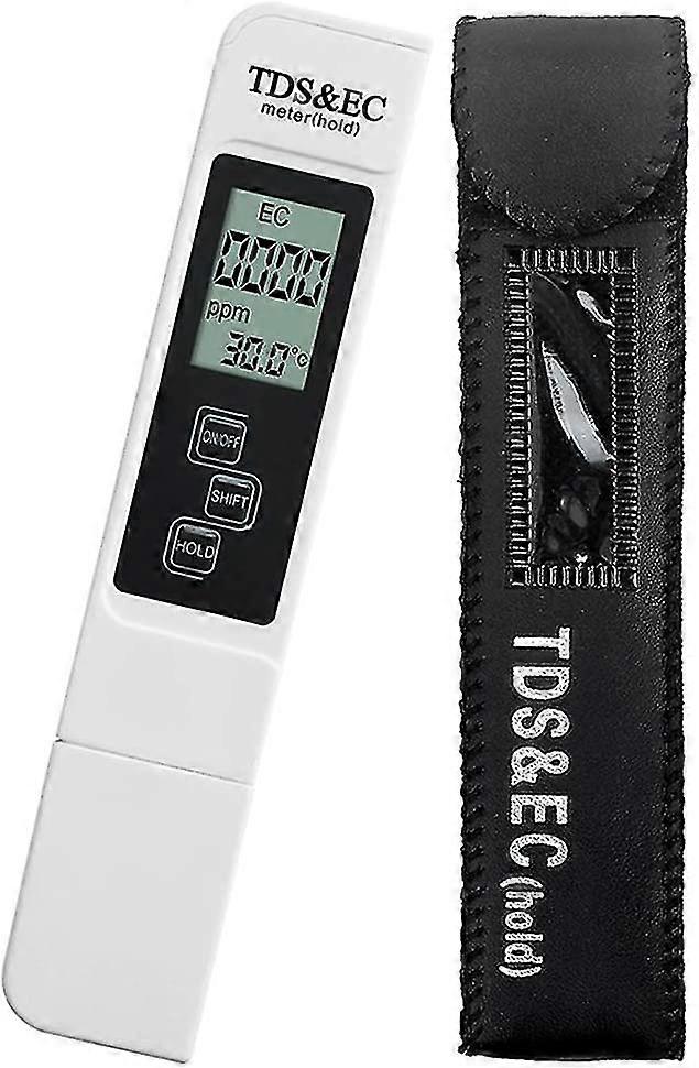 Tds Tester Multifunctional Digital 3 In 1 Tds Meter Ec And Temperature With Large Digital Lcd Display Water Quality Monitor For Drinking Water, Hydrop