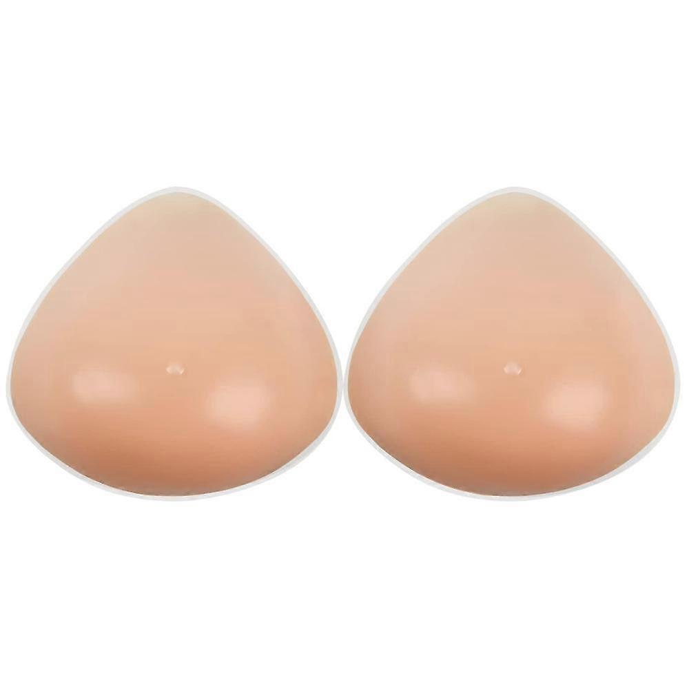 One Pair Triangle Silicone Breast Forms Mastectomy Prosthesis Bra Enhancer Inserts Concave Bra Pads ZQQ