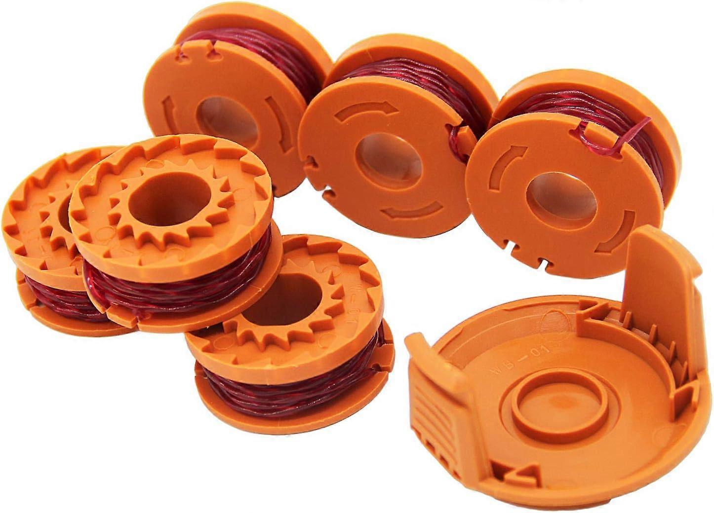 6pcs WA0004.1 Lawnmower wire for all 20V WORX lawnmowers and 1 mower Spool holder Spool holder Edger, compatible with Worx WG180 WG163 WA0010