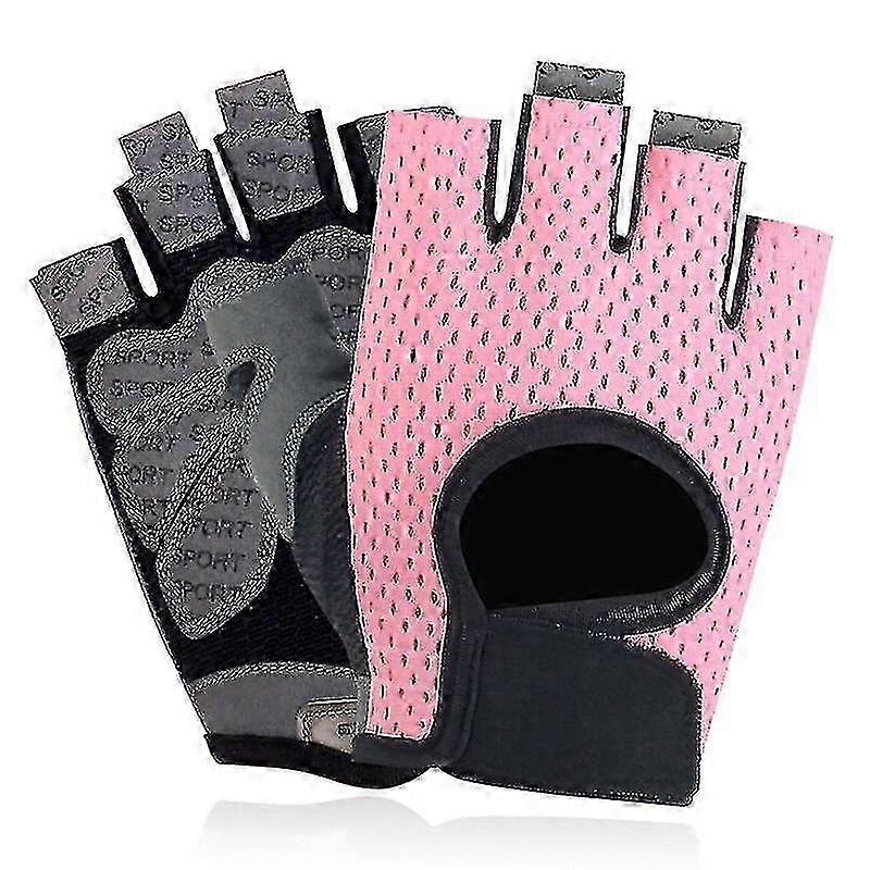 Women Fitness Gym Gloves Half Finger Weightlifting Gloves Non-slip Gel Pad Bodybuilding Training Cycling