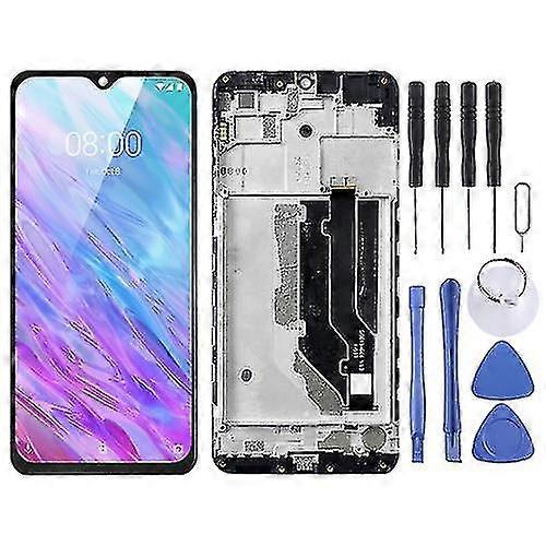 Oem Lcd Screen Compatible With Zte Blade 20 Smart / V1050 Digitizer Complete Assembly With Frame(black)