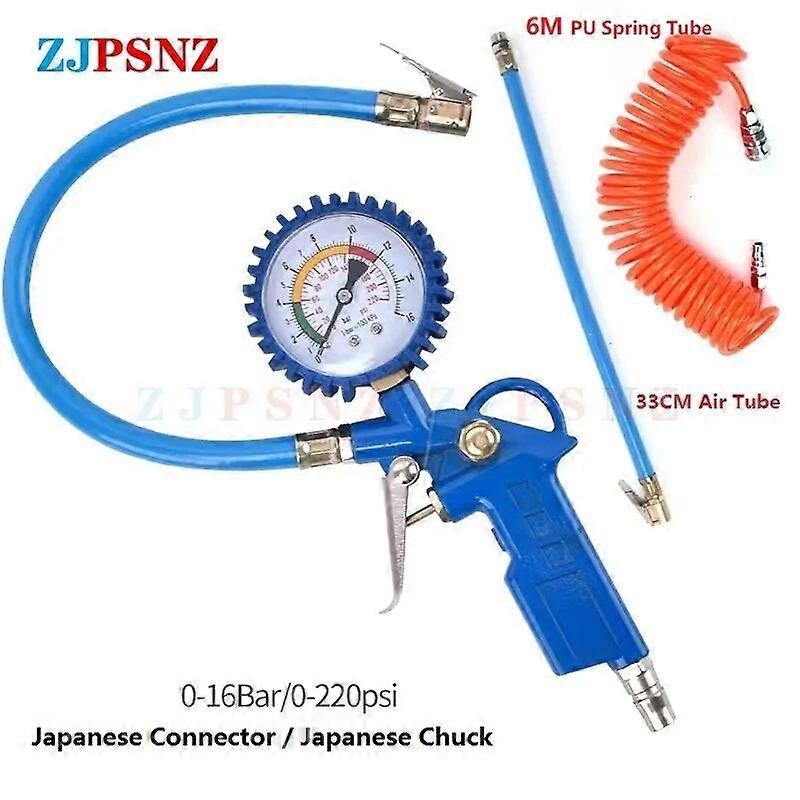 0-220 PSI 0-16 Bar Auto Car Japan Däck Lufttrycksmätare Däckpump Däcktryck Digital Display Bildäck Tryckmätare
