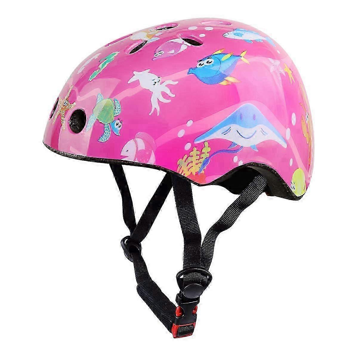 Cute Kids Bike Helmet Adjustable Comcompatible witht Helmets compatible with Multi-Sports Cycle Skat