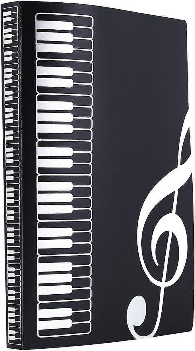 Music Sheet File Paper Documents Storage Folder Holder - A4 Size with 40 Pockets