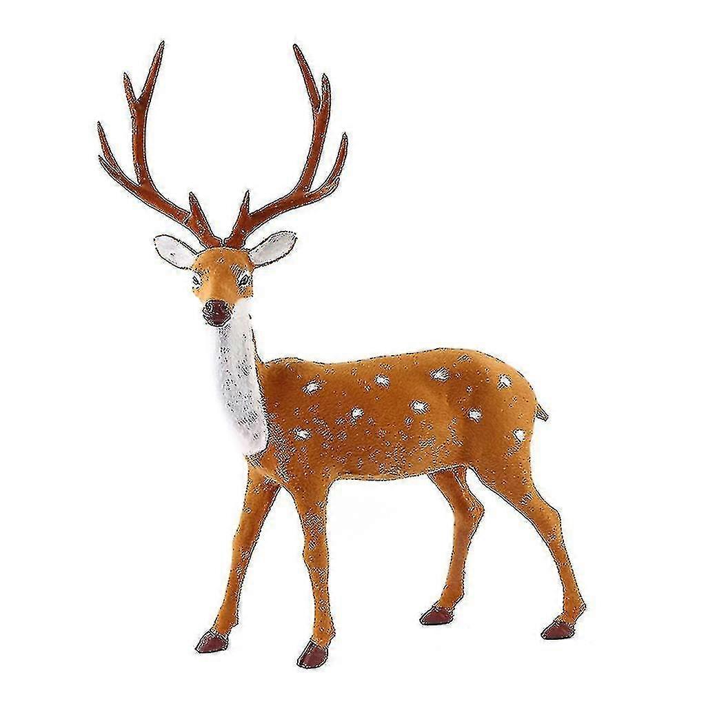 P Reindeer Ding Sika Deer Figurine Statue-zong