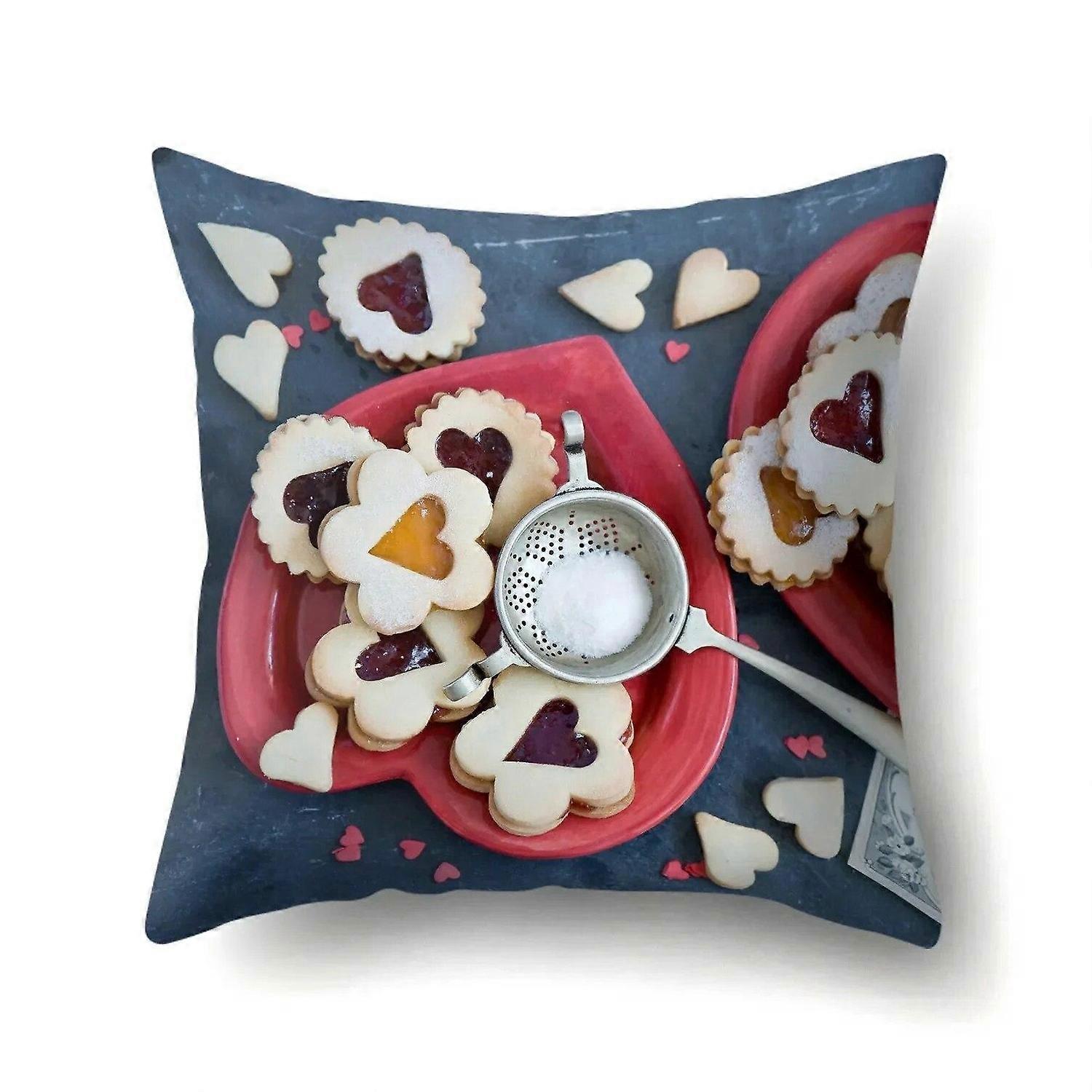 Peach Crisp Pillowcase Office Lumbar Sofa Design 1998