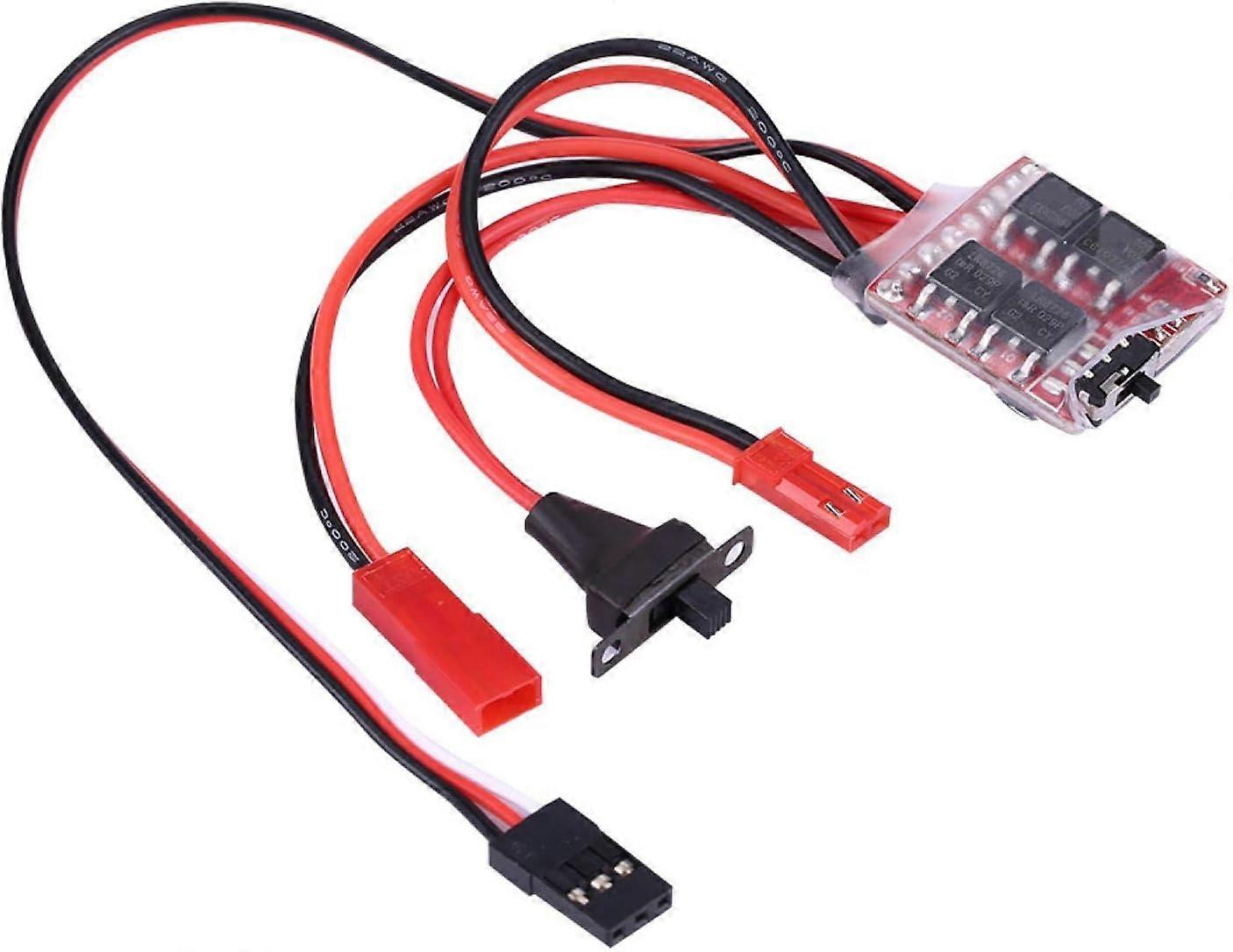 Health Gear Brushed ESC Speed Controller, 20a RC Car ESC, Brushed ESC Motor with Reverse, ESC Winch Switch Controller for RC Car Boat Crawler Remote C