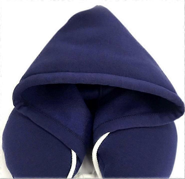 חדש רך ברדס בצורת U בצורת צוואר כרית נסיעות כרית עם כובע צוואר כרית נסיעות משרד לנמנם מכונית מטוס שינה נסיעות צוואר כרית