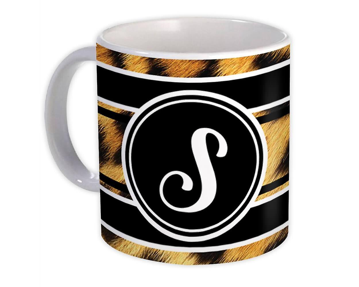 Gift Mug: Monogram Letter S Animals