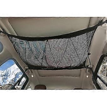 Car Luggage Net For Storage, Car Roof Luggage Net Blanket, Luggage Net Car Blanket Roof Universal Net Bag For Cars Four Roof Armrests (black)