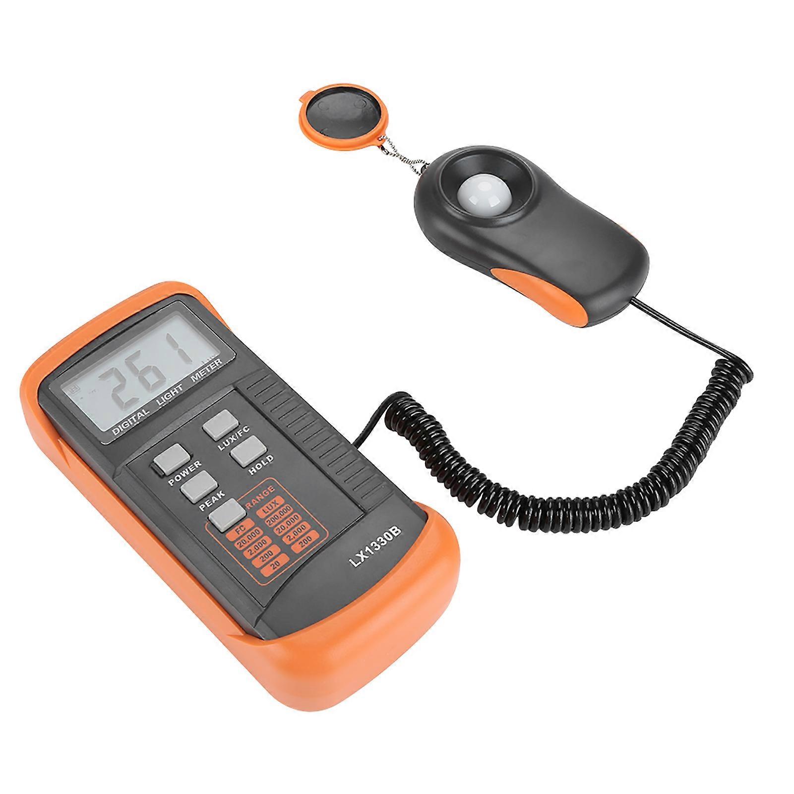 Digital Light Meter LX1330B LCD Display 0-200,000 Lux Testing Illuminometer