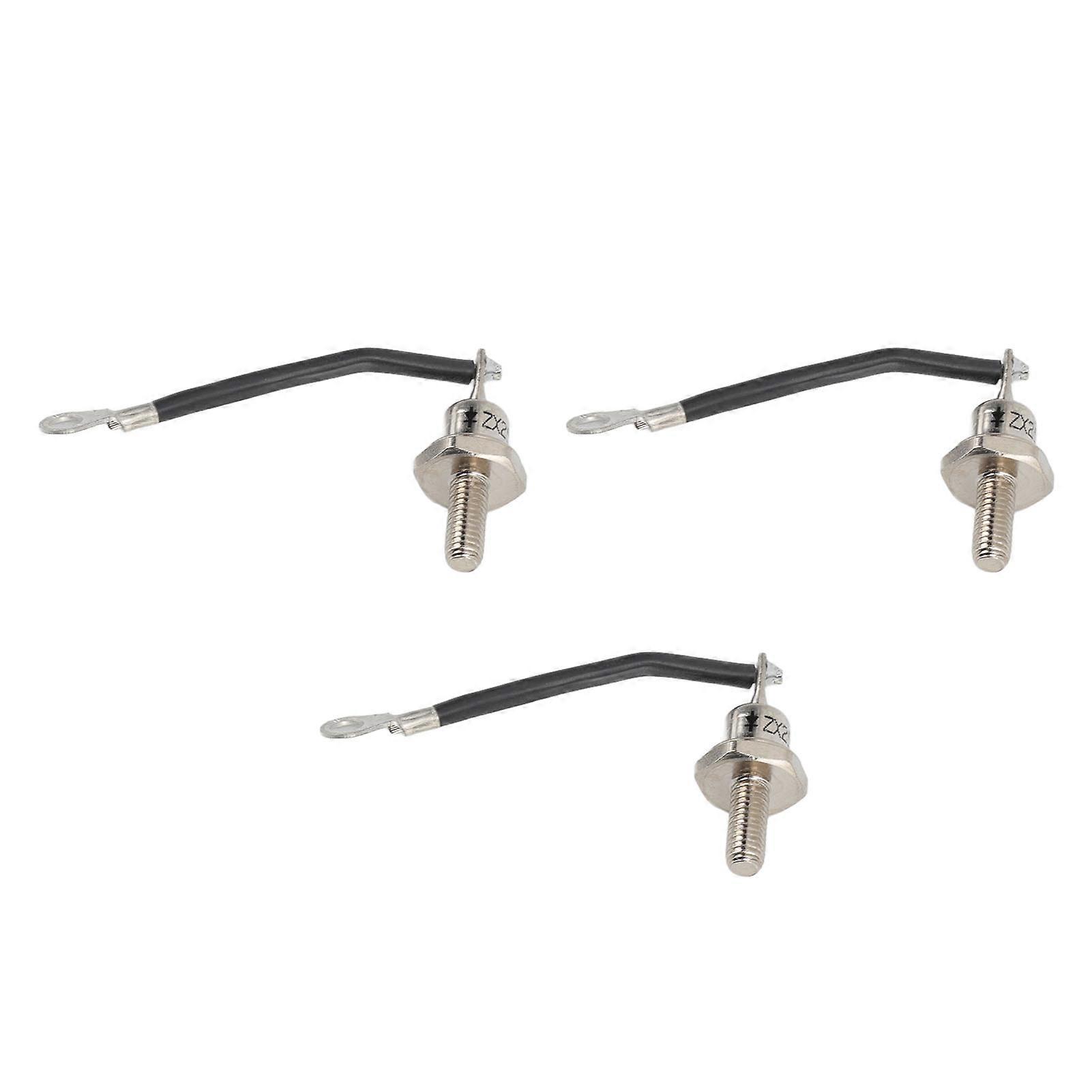 Diesel Generator 12 Rectifier Diode Replacement Parts 3PCS 25A Small Portable Negative Black Line