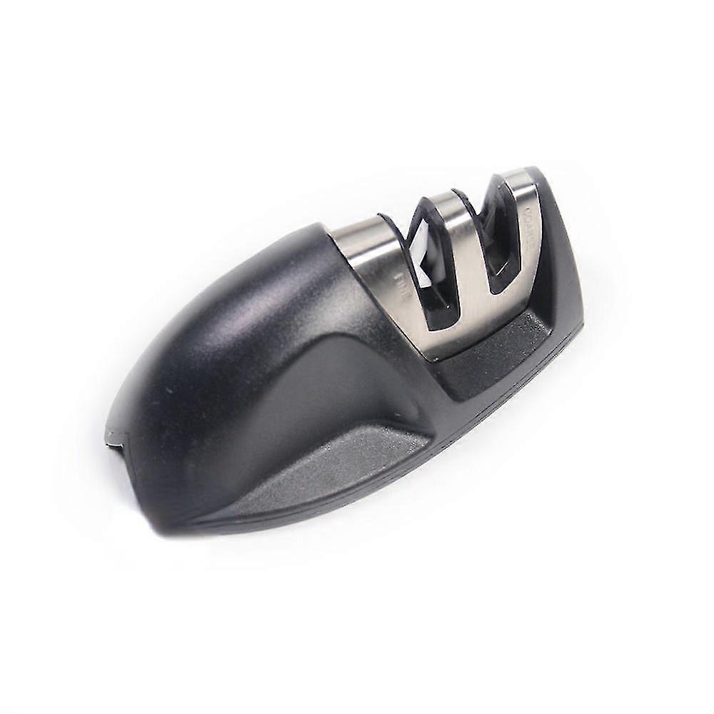 Knife Sharpener 2-stage With Comfortable Non-slip Grip Kitchen AccessoriesBlack