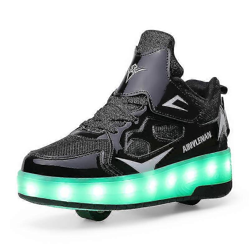 Kinder Turnschuhe Doppelräder Schuhe Led Light Schuhe 623