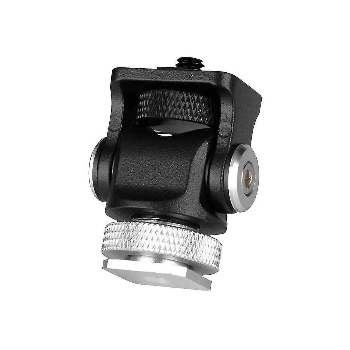 Hot Shoe Adjustable Monitor Holder Mount Camera Pan Tilt 180 Degree With Cold Shoe Mount And Tripod