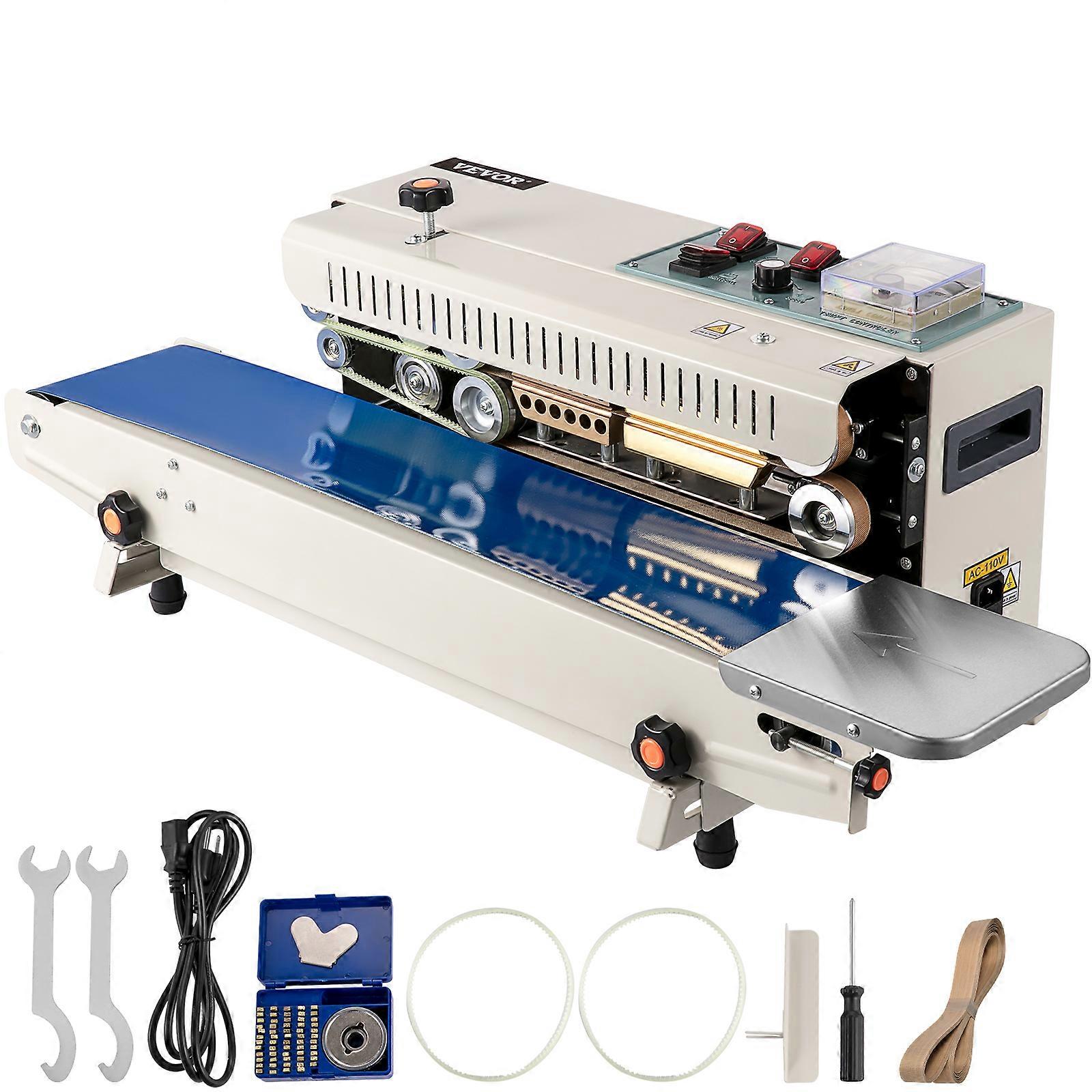 Scelleuse à bande continue, largeur de joint de 0,24 à 0,6 po/6 à 15 mm, machine à sceller horizontale FR900 220 V/50 Hz