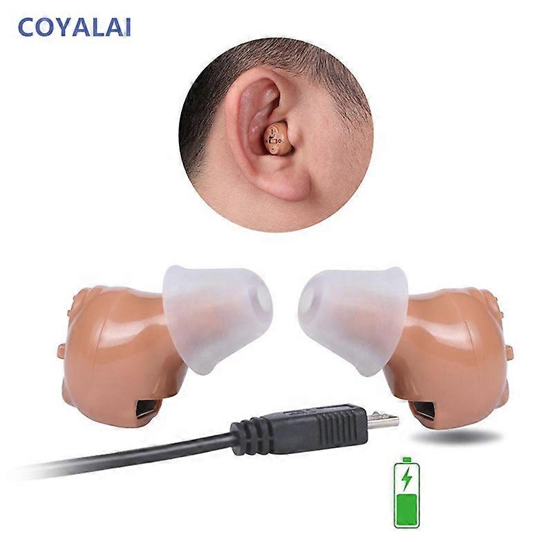 Rechargeable Mini In-ear Amplifier Hearing Aid Digital Hearing Aids Adjustable Tone Sound Amplifier Portable Digital Health Care