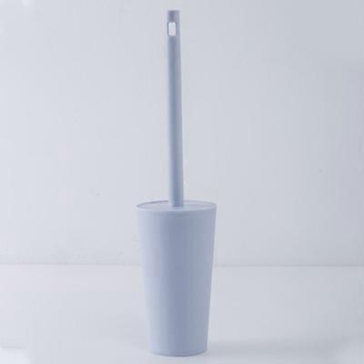 WC Toilet Brush - Soft and Resistant Brush + Holder - flexible head, anti-drip, anti-clogging, Blue