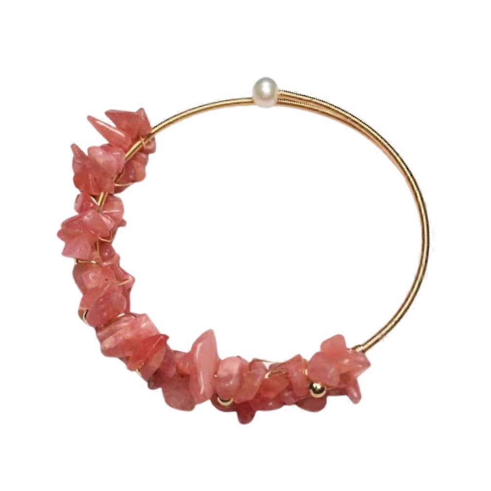 Yellow Crystal Bracelet 14K Gold Bracelet Handmade Jewelry for Women