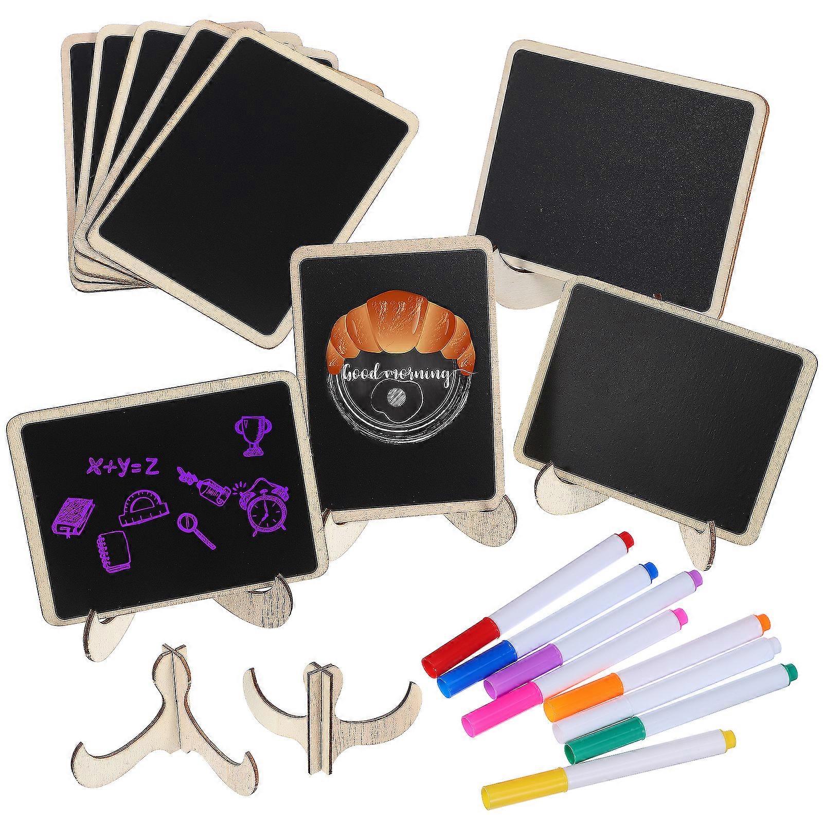 1 Set Chalkboard Mini Chalkboard Signs Small Chalk Board Tabletop Message Board Kitchen Notes Chalkboard