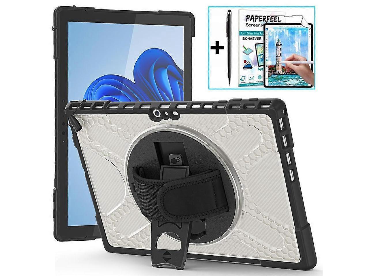 Case For Surface Pro 7 Plus / Surface Pro 7 / Surface Pro 6 / Surface Pro 5 / Surface Pro 4 12.3 inch, Heavy Duty Shockproof Cover with Kickstand and 