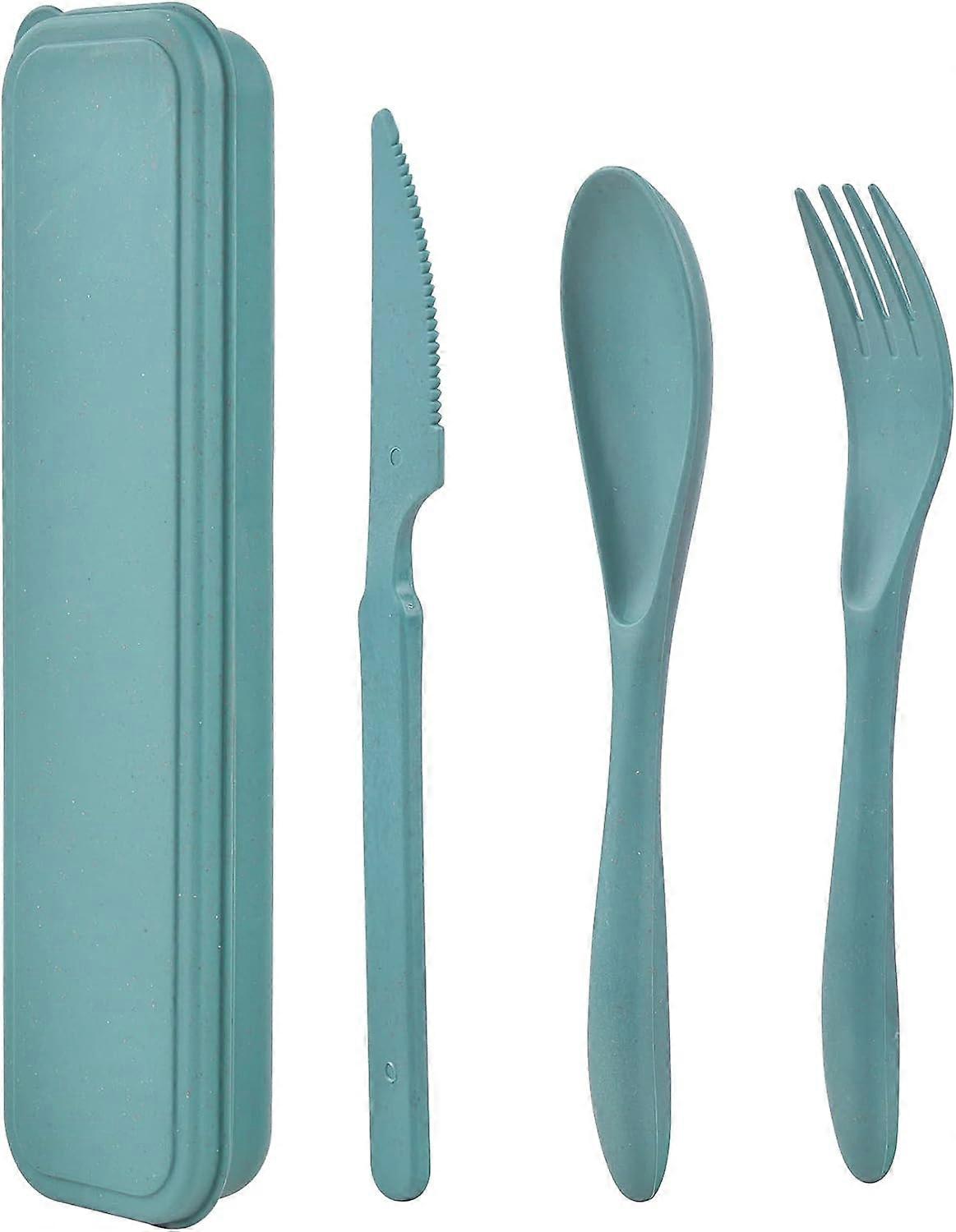 Picnic cutlery, Camping cutlery set, reusable plastic cutlery, for work, travel, school, picnic, camping or