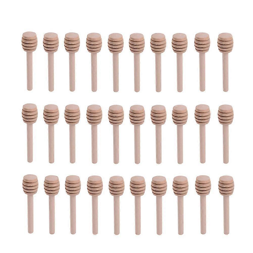 30 Pcs Mini Comb Honey Spoons Tea Honey Pot Dipper Honey Dipper Stick Wooden Honey Dipper Honey Stirrer Z