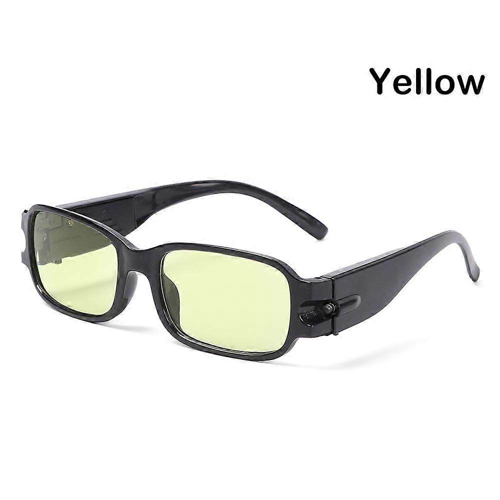 LED Light Reading Glasses Clear With Illumination Adjustable Magneic Health