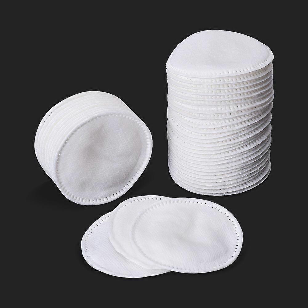 200pcs Round Lock Edge Makeup Remover Cotton Pads, Clean Face and Wet Compress for Secondary Cleaning
