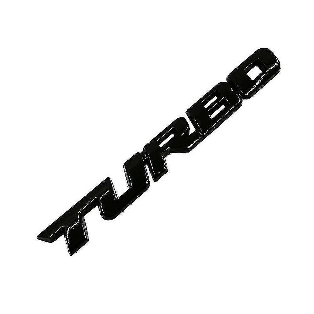 3d Bil Styling Metal Turbo Letters Emblem Klistermærke Bagklap Badge Indretning