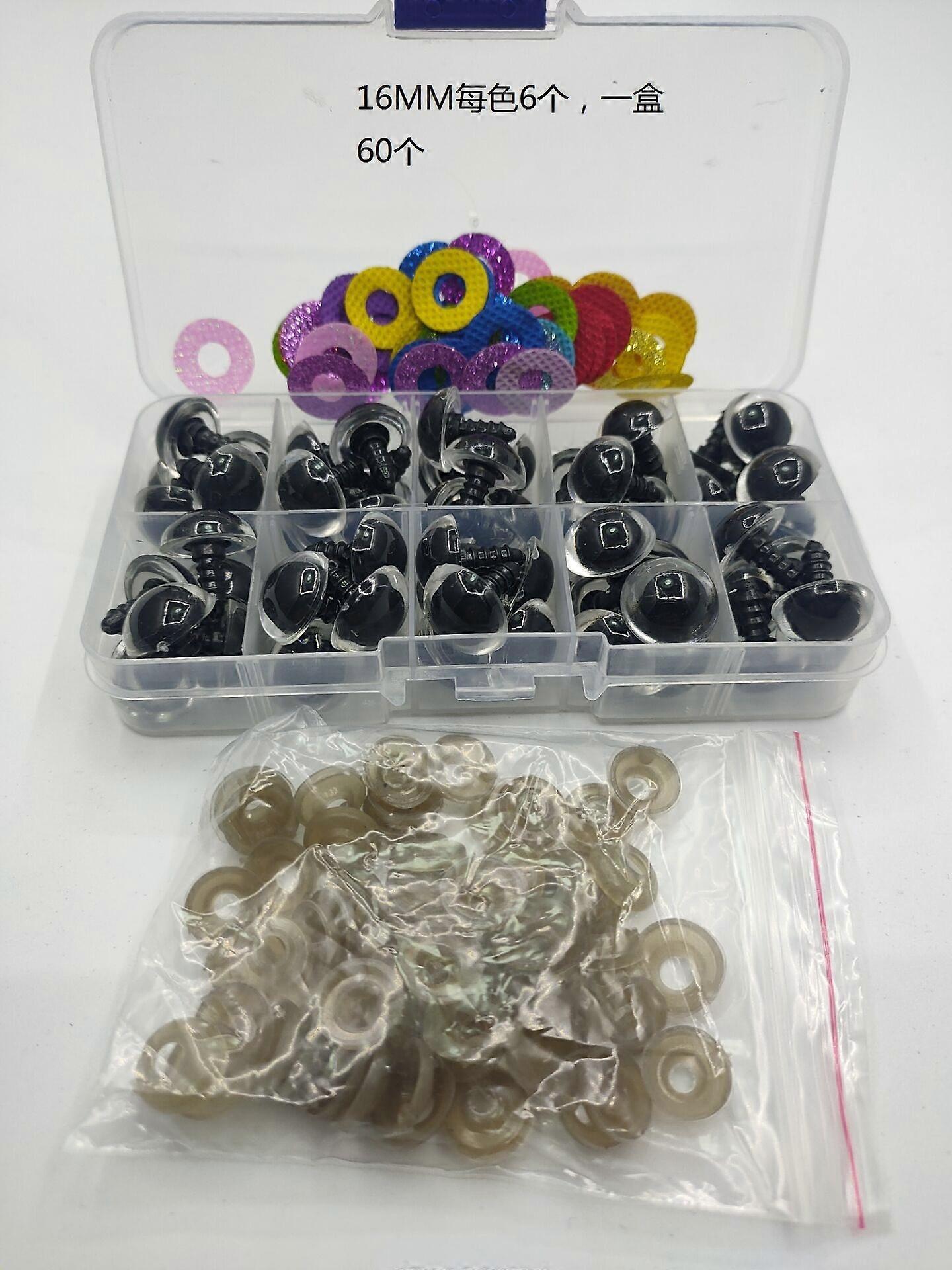 1 boîte de remplacement yeux en peluche yeux de poupée yeux en plastique yeux de poupée yeux yeux de poupée bricolage yeux de poupée