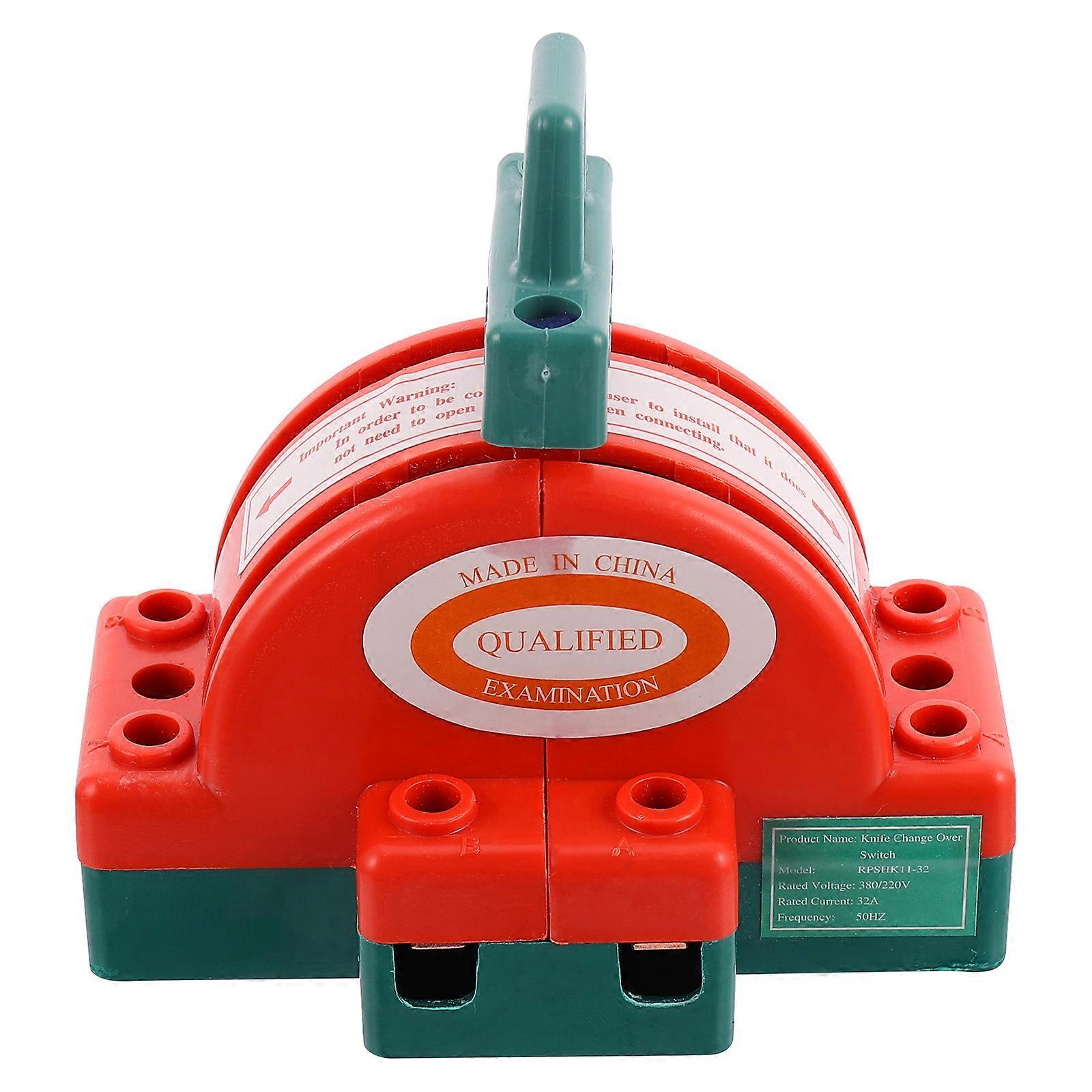 2 Pole Disconnect Switch Dual Power Copper Disconnector Semicircular Switch