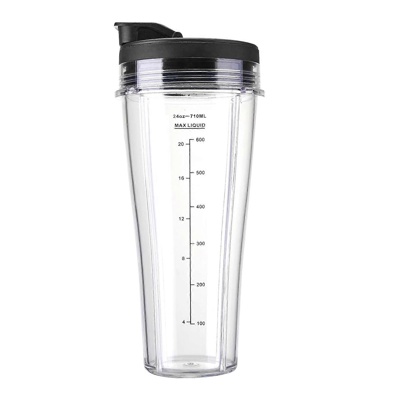 Ninja SS101 için Blender Yedek Parçaları Sızdırmaz Kapaklı 24 Oz Karıştırma Kabı İnce Alt Tasarım SS100 SS101 SS300 SS351 SS4 için BPA İçermeyen Karıştırma Kabı