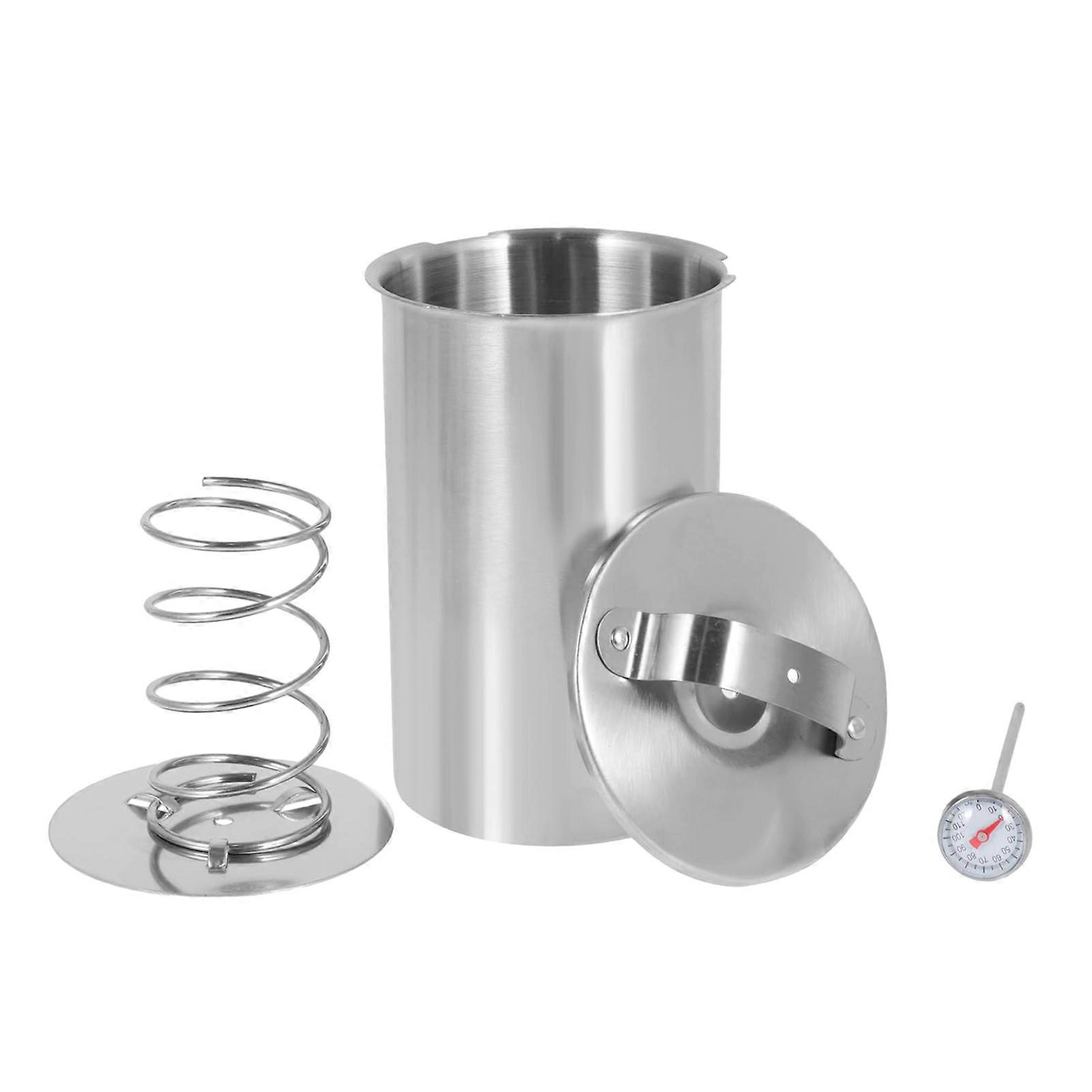 JiKaiX Meat Cooker Stainless Steel Meat Press Cooker Multifunctional Ham Press Marker Machine Thermometer with for Home Kitchen