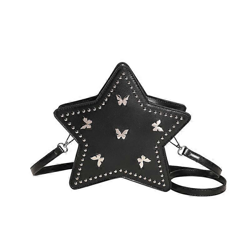 Star Backpack Butterfly Rivets Versatile Shoulder Backpack