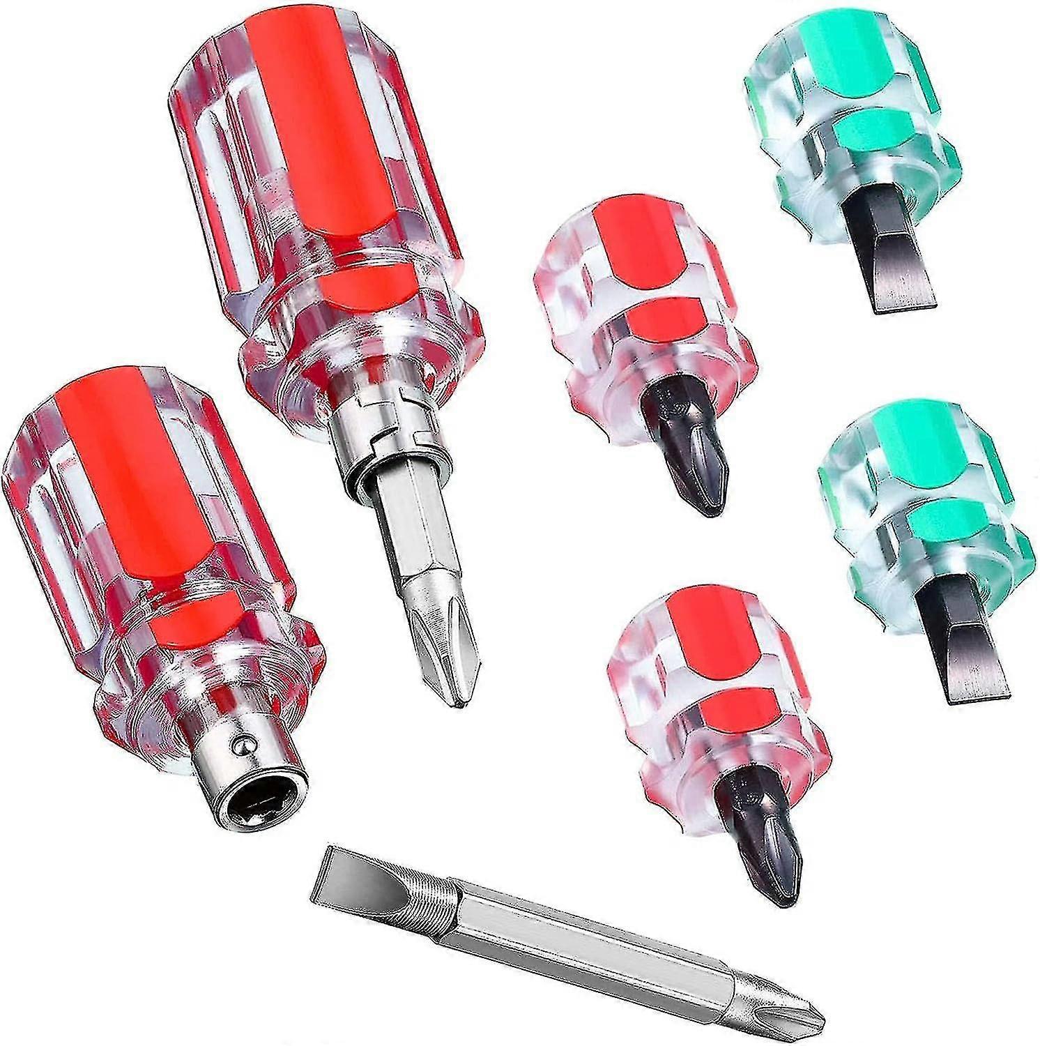 6pcs Screwdrivers Mini Stubby Screwdrivers Small Screwdriver Set