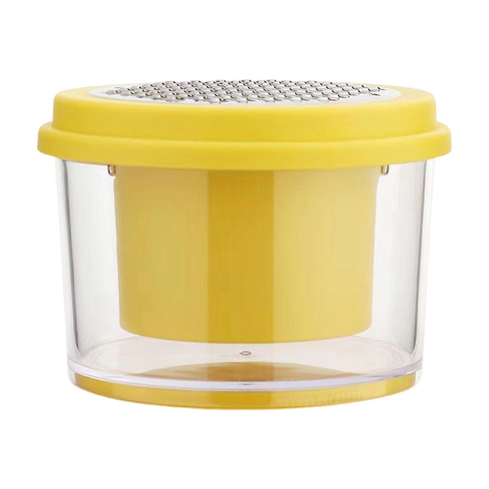 Corn Peeler Stripper Tool with Built-In Cup Grater Stainless Steel Blades Non-Slip Silicone Ring Multi-Functional Corn Cob Stripping Ginger