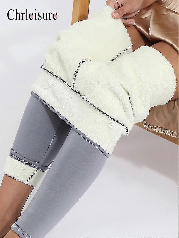 Women Pants Warm Winter Thick Velvet Legging High Waist Black Leggings Compression Thick Lamb Wool Pants Cold Resistant Pants