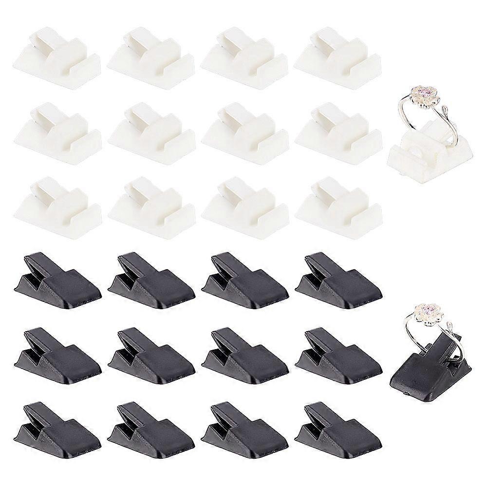 32 Pcs Ring Display Holder Rectangle Finger Ring Showcase Display Stand for Selling Small Jewelry Storage Organizers for Wedding Ring Display Home Ret