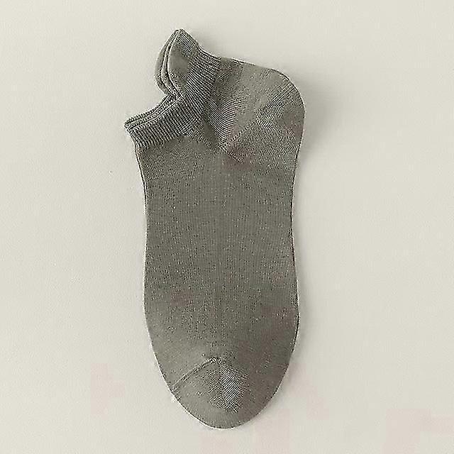 Calcetines para hombres Calcetines tobilleros de verano de alta calidad Algodón fino de color sólido Transpirable Primavera Otoño Algodón Calcetines cortos 95% algodón-cúrcuma, talla única-XK8130