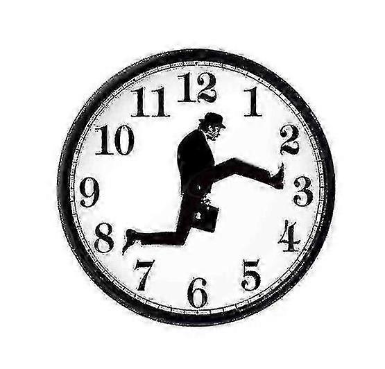 Clock ，Monty Python Inspired Silly Walk Wall Clock Creative Silent Mute Clock Wall Art Gift