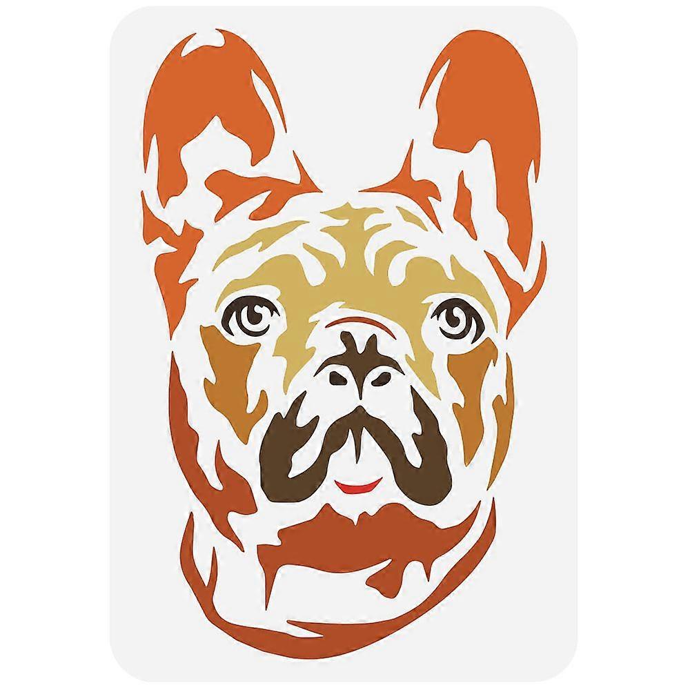 1pc Plastic Drawing Painting Stencils Templates for Painting on Scrapbook Fabric Tiles Floor Furniture Wood Rectangle Dog Pattern 29.7x21cm