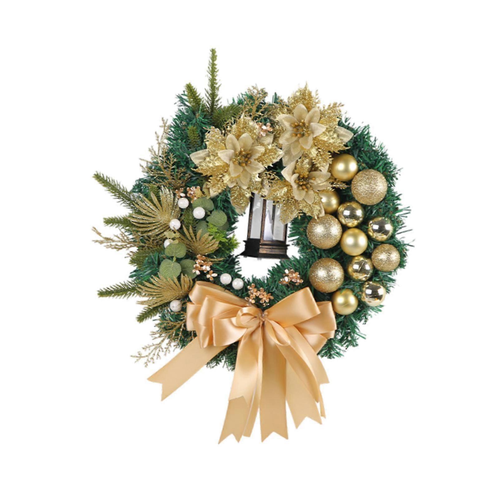 40 ס"מ זר חג המולד מלאכותי חלון קיר משרד זר חג המולד דלת הכניסה