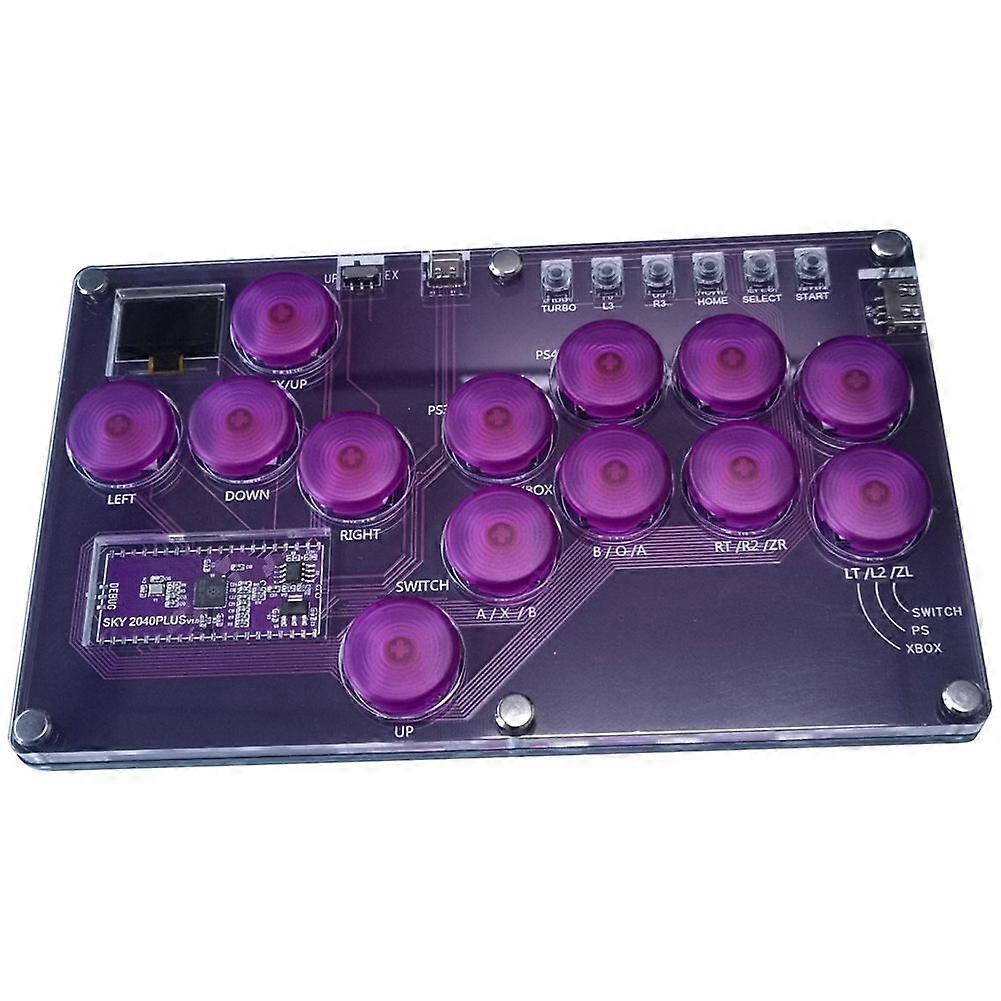 Fight Stick Arcade Joystick Hot-Swap Encoder Controller Xinput/Dinput Mini Konsole für PC/Switch//