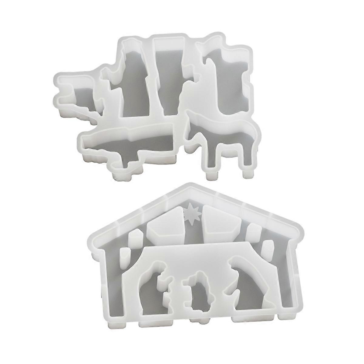 Easter Silicone Mold Set Easter Countdown Silicone Mold Set for Holiday Crafting Decoration Advent Calendar