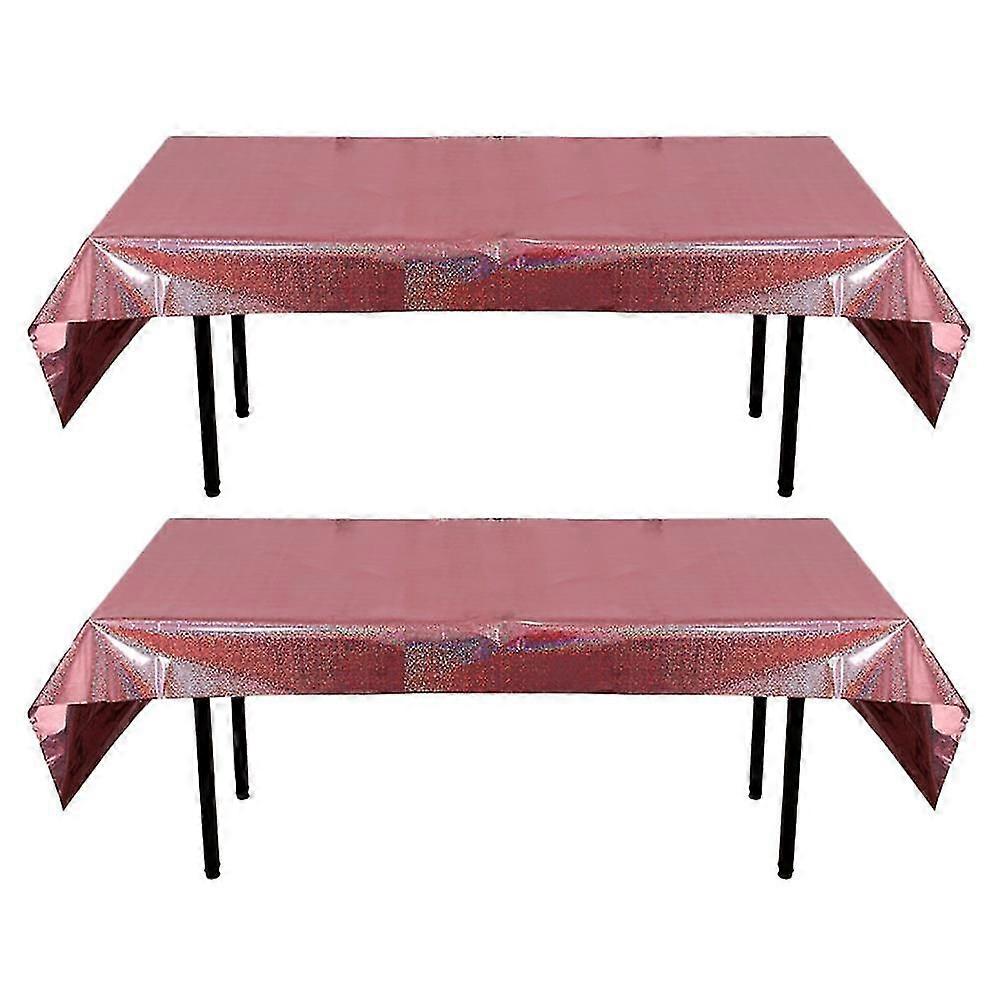 2pa Foil Tablecloth 1m*2.7m Shiny Plastic Party Tablecovers For Party Table Decoration